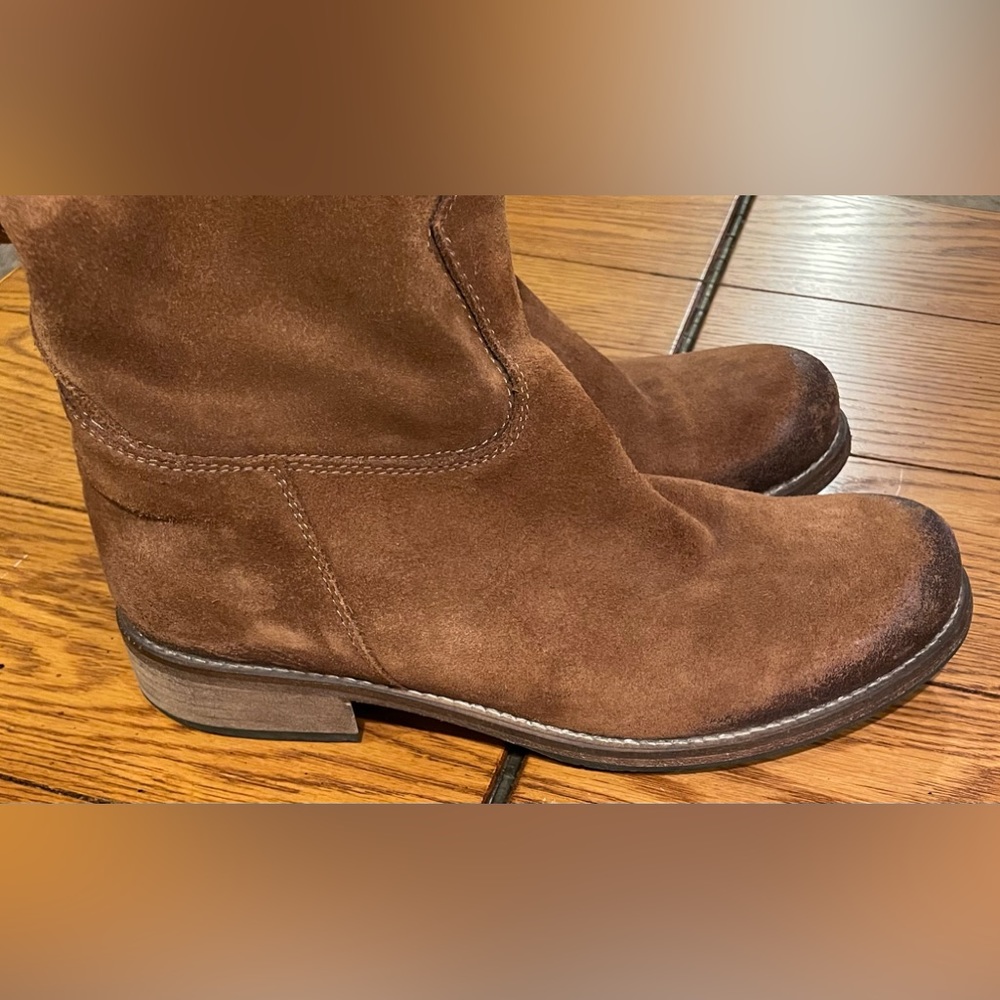 EUC Enrico Fantini western boot, cognac leather upper,size 39, pull on boots